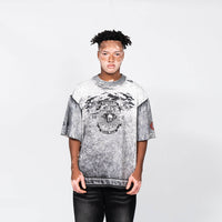 CREEP BRAND RELIQUIES BLAME CAMISETA OVERSIZE GRIS CLARA