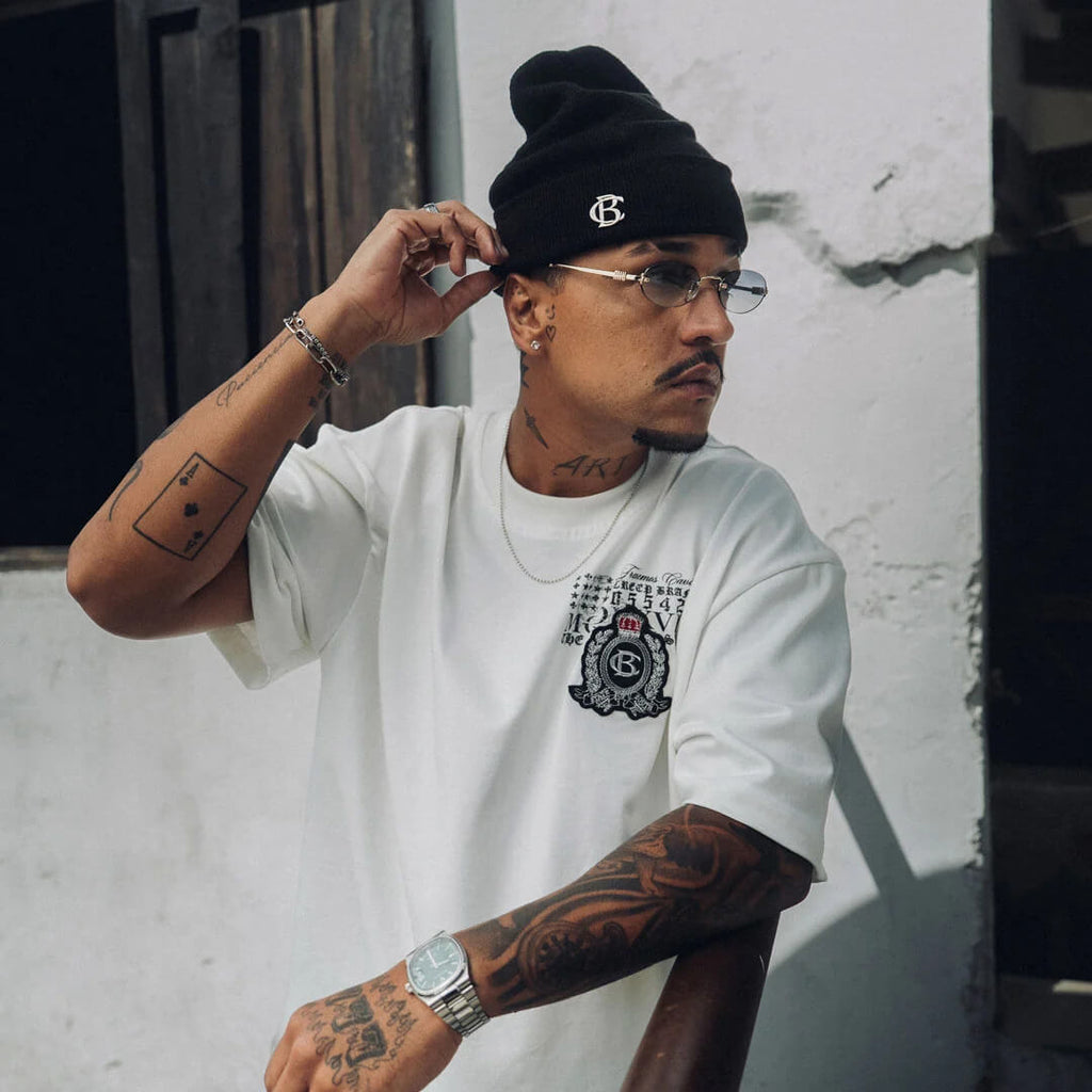 CREEP BRAND CAMISETA OVERSIZE AMERICAN CAVIAR BLANCA