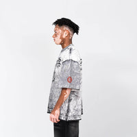 CREEP BRAND RELIQUIES BLAME CAMISETA OVERSIZE GRIS CLARA