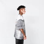 CREEP BRAND RELIQUIES BLAME CAMISETA OVERSIZE GRIS CLARA