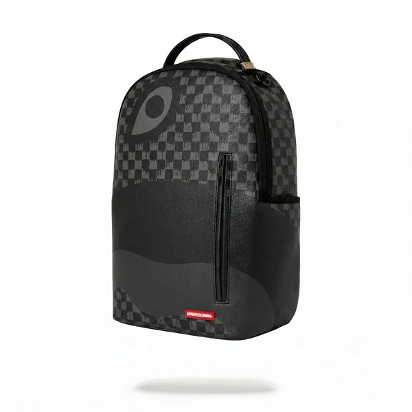 MORRAL SPRAYCOLOMBIA GREY CHECKERED EYE BACKPACK NEGRO