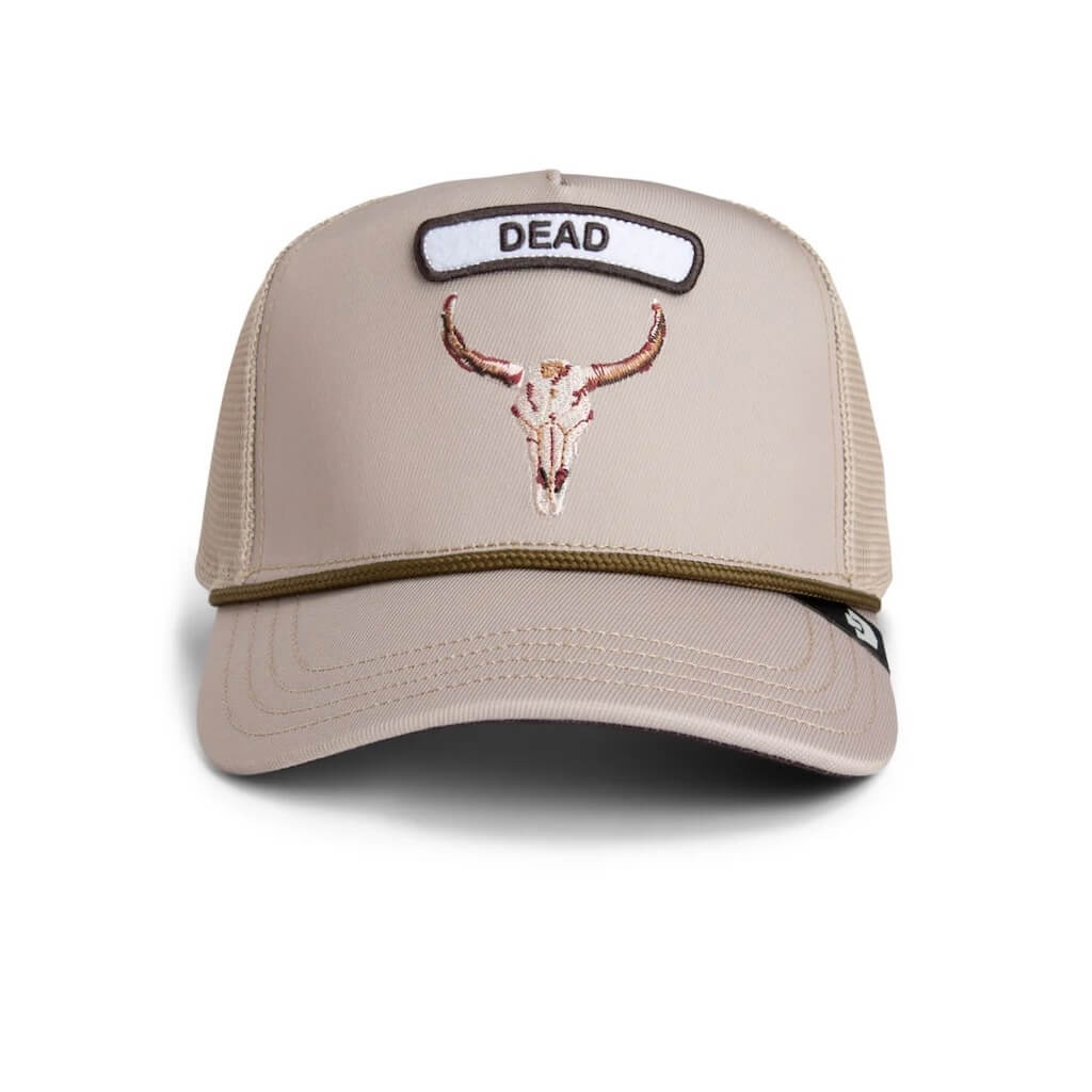 GOORIN BROS GB2 SKULL GORRA CAMIONERA AJUSTABLE BEIGE