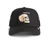 GOORIN BROS THE CANCELLED SKULL GORRA CAMIONERA AJUSTABLE NEGRA