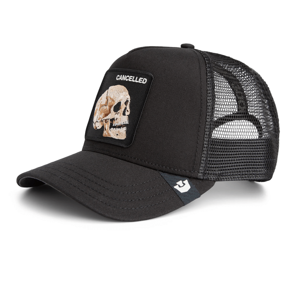 GOORIN BROS THE CANCELLED SKULL GORRA CAMIONERA AJUSTABLE NEGRA