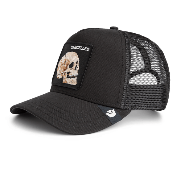 GOORIN BROS THE CANCELLED SKULL GORRA CAMIONERA AJUSTABLE NEGRA