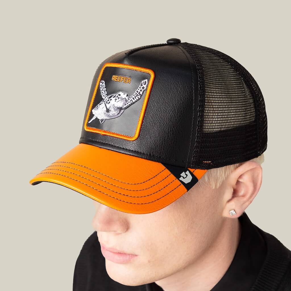GOORIN BROS COURTSIDE REEFER GORRA CAMIONERA AJUSTABLE NARANJA