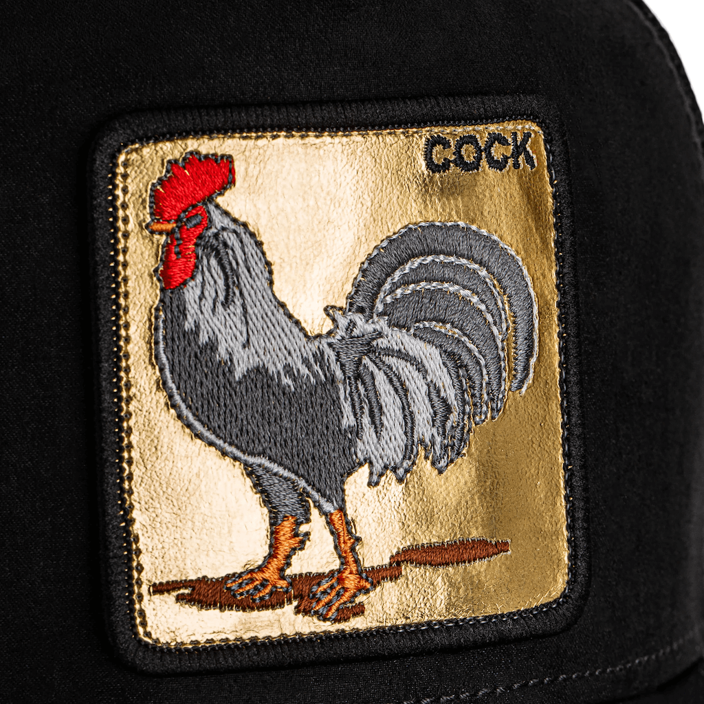 GOORIN BROS GOLDEN COCK GORRA CAMIONERA AJUSTABLE NEGRA