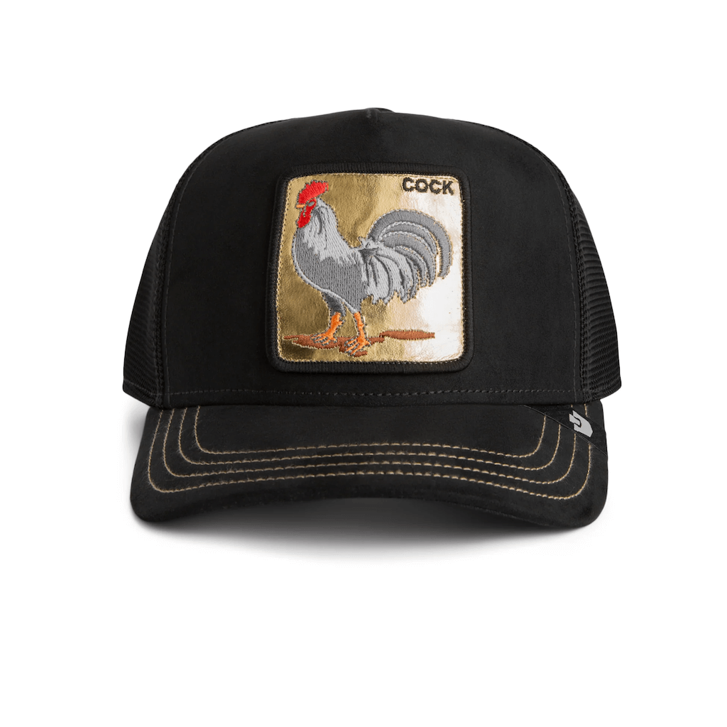 GOORIN BROS GOLDEN COCK GORRA CAMIONERA AJUSTABLE NEGRA