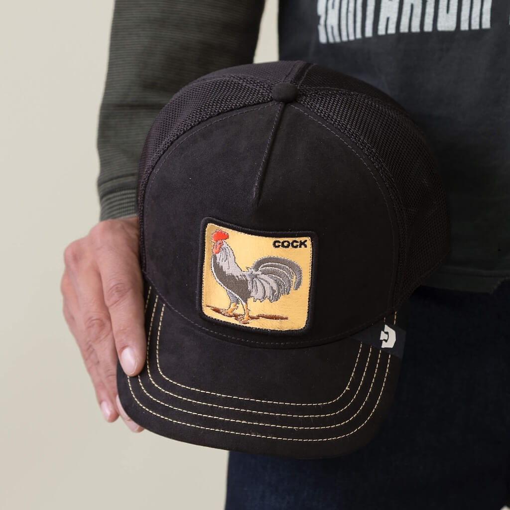 GOORIN BROS GOLDEN COCK GORRA CAMIONERA AJUSTABLE NEGRA