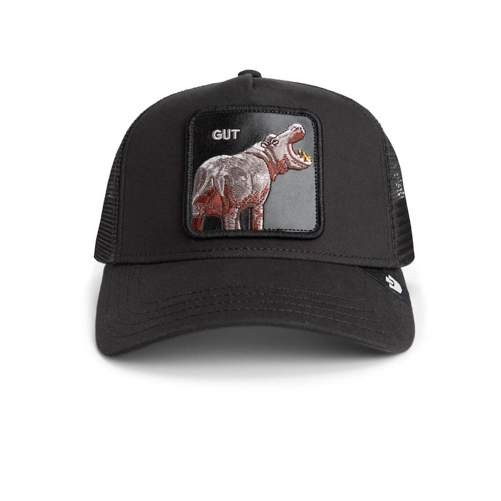 GOORIN BROS GUT HIPPO TRUCKER GORRA CAMIONERA AJUSTABLE NEGRO