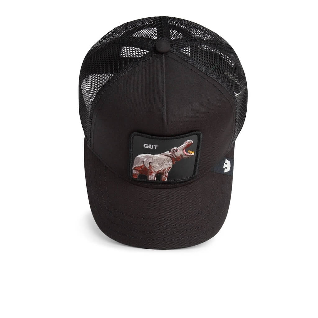GOORIN BROS GUT HIPPO TRUCKER GORRA CAMIONERA AJUSTABLE NEGRO