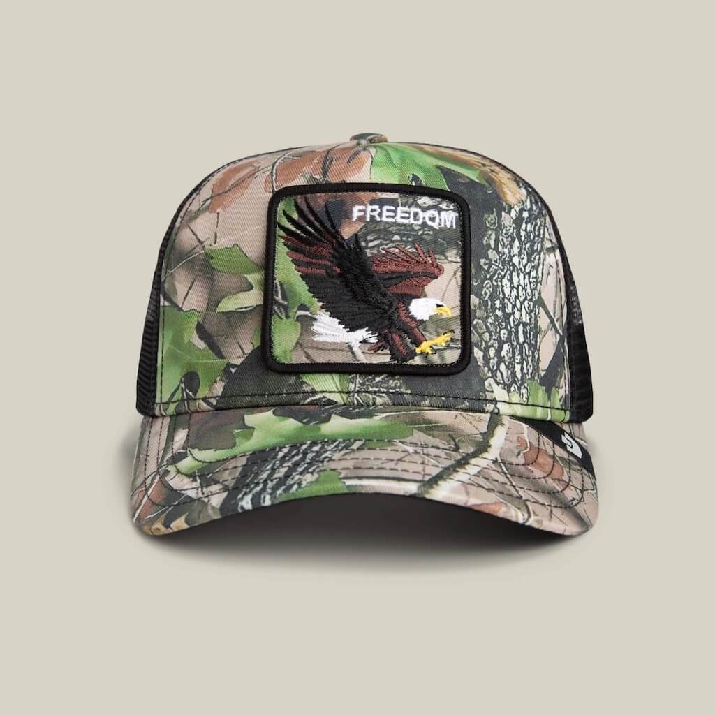 GOORIN BROS CAMOUFLAGE EAGLE GORRA CAMIONERA AJUSTABLE VERDE