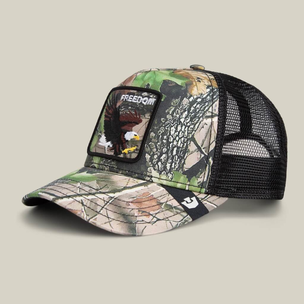 GOORIN BROS CAMOUFLAGE EAGLE GORRA CAMIONERA AJUSTABLE VERDE