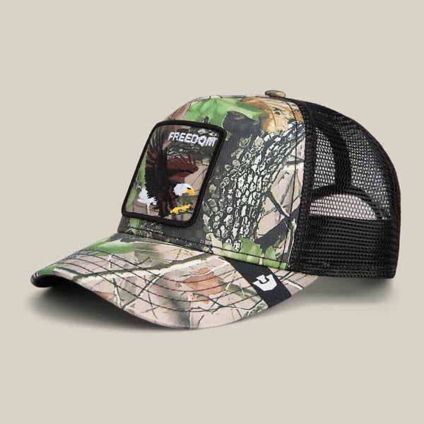 GOORIN BROS CAMOUFLAGE EAGLE GORRA CAMIONERA AJUSTABLE VERDE