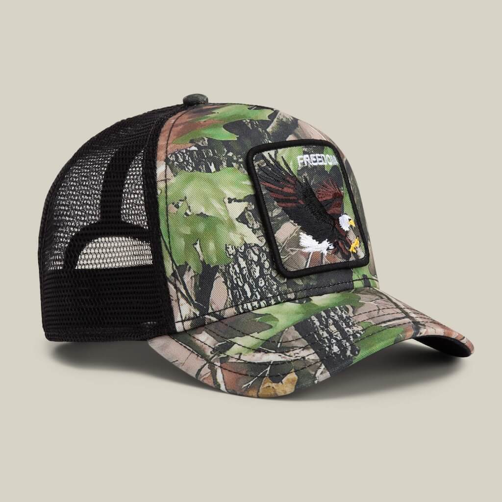 GOORIN BROS CAMOUFLAGE EAGLE GORRA CAMIONERA AJUSTABLE VERDE
