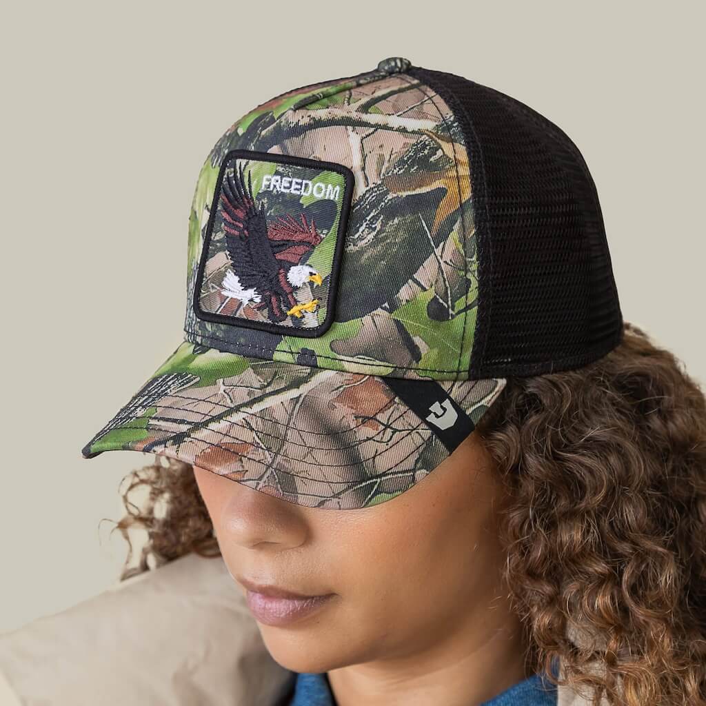 GOORIN BROS CAMOUFLAGE EAGLE GORRA CAMIONERA AJUSTABLE VERDE