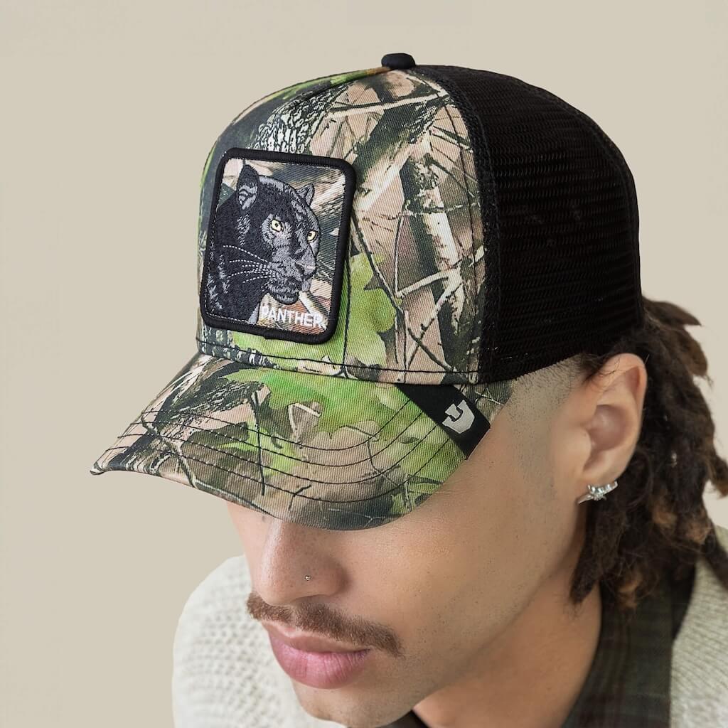 GOORIN BROS CAMOUFLAGE PANTHER GORRA CAMIONERA AJUSTABLE VERDE