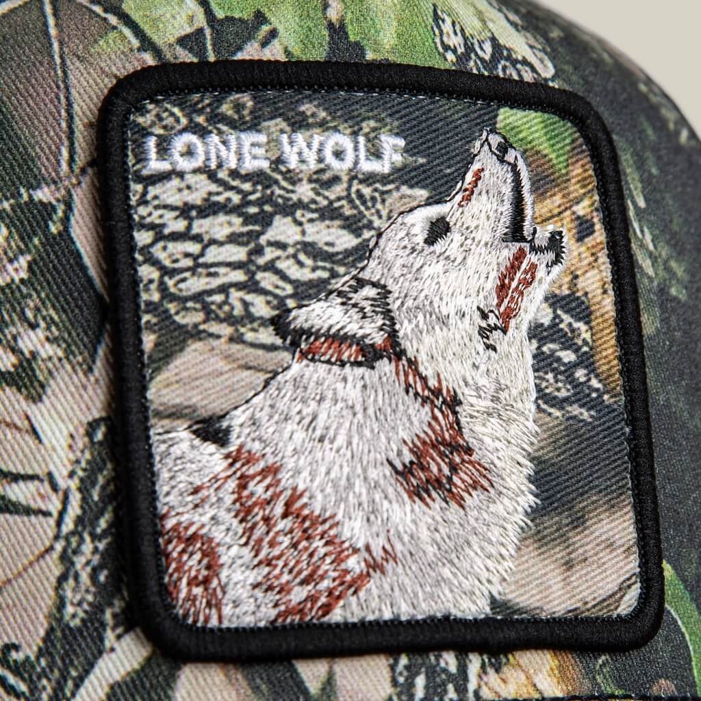GOORIN BROS CAMOUFLAGE LONE WOLF GORRA CAMIONERA AJUSTABLE VERDE