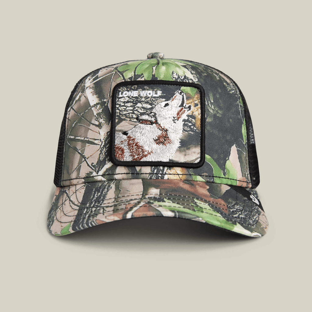 GOORIN BROS CAMOUFLAGE LONE WOLF GORRA CAMIONERA AJUSTABLE VERDE