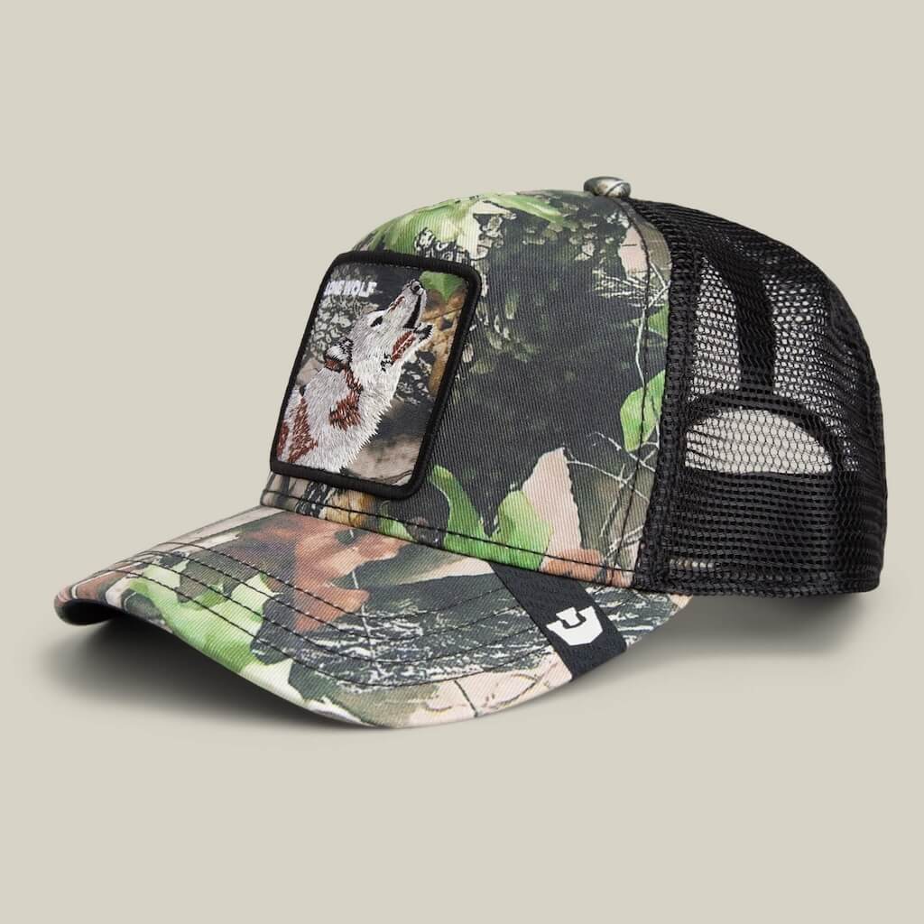 GOORIN BROS CAMOUFLAGE LONE WOLF GORRA CAMIONERA AJUSTABLE VERDE