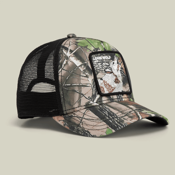 GOORIN BROS CAMOUFLAGE LONE WOLF GORRA CAMIONERA AJUSTABLE VERDE
