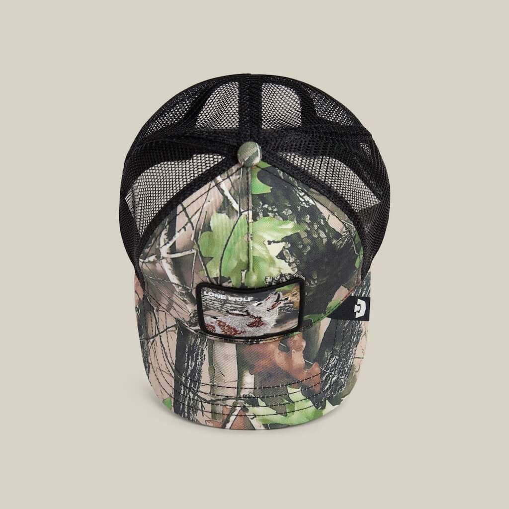 GOORIN BROS CAMOUFLAGE LONE WOLF GORRA CAMIONERA AJUSTABLE VERDE