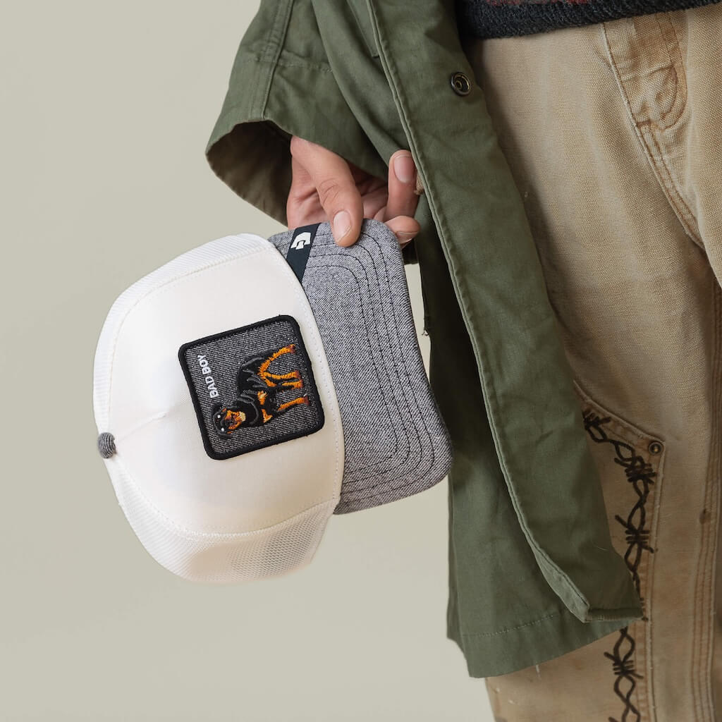 GOORIN BROS DENIM BAD BOY GORRA CAMIONERA AJUSTABLE GRIS