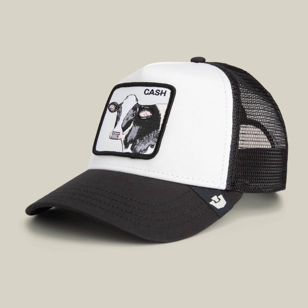 GOORIN BROS CASH COW TRUCKER GORRA CAMIONERA AJUSTABLE BLANCO