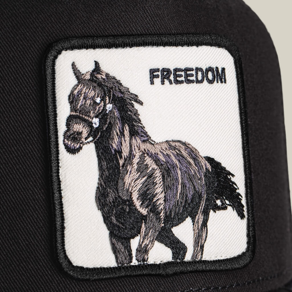 GOORIN BROS FREEDOM HORSE GORRA CAMIONERA AJUSTABLE NEGRA