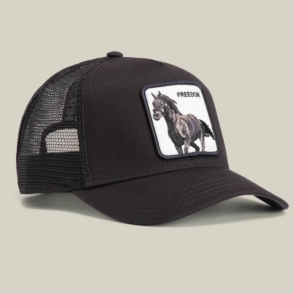 GOORIN BROS FREEDOM HORSE GORRA CAMIONERA AJUSTABLE NEGRA