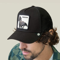 GOORIN BROS FREEDOM HORSE GORRA CAMIONERA AJUSTABLE NEGRA