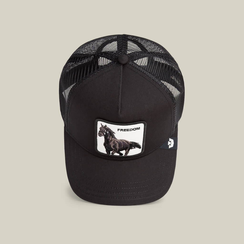 GOORIN BROS FREEDOM HORSE GORRA CAMIONERA AJUSTABLE NEGRA