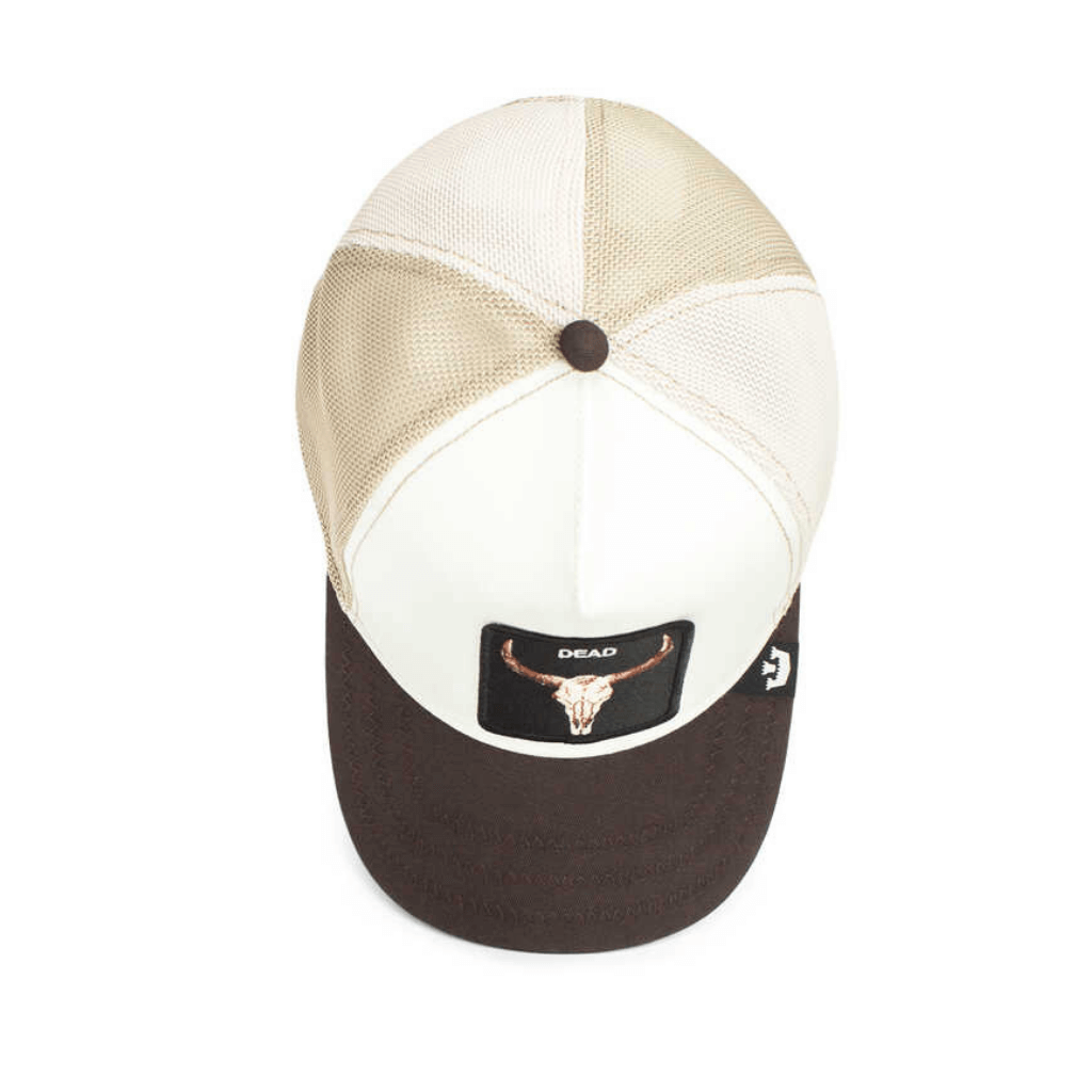 GOORIN BROS CALABERA THE DEAD SKULL  GORRA CAMIONERA AJUSTABLE BEIGE