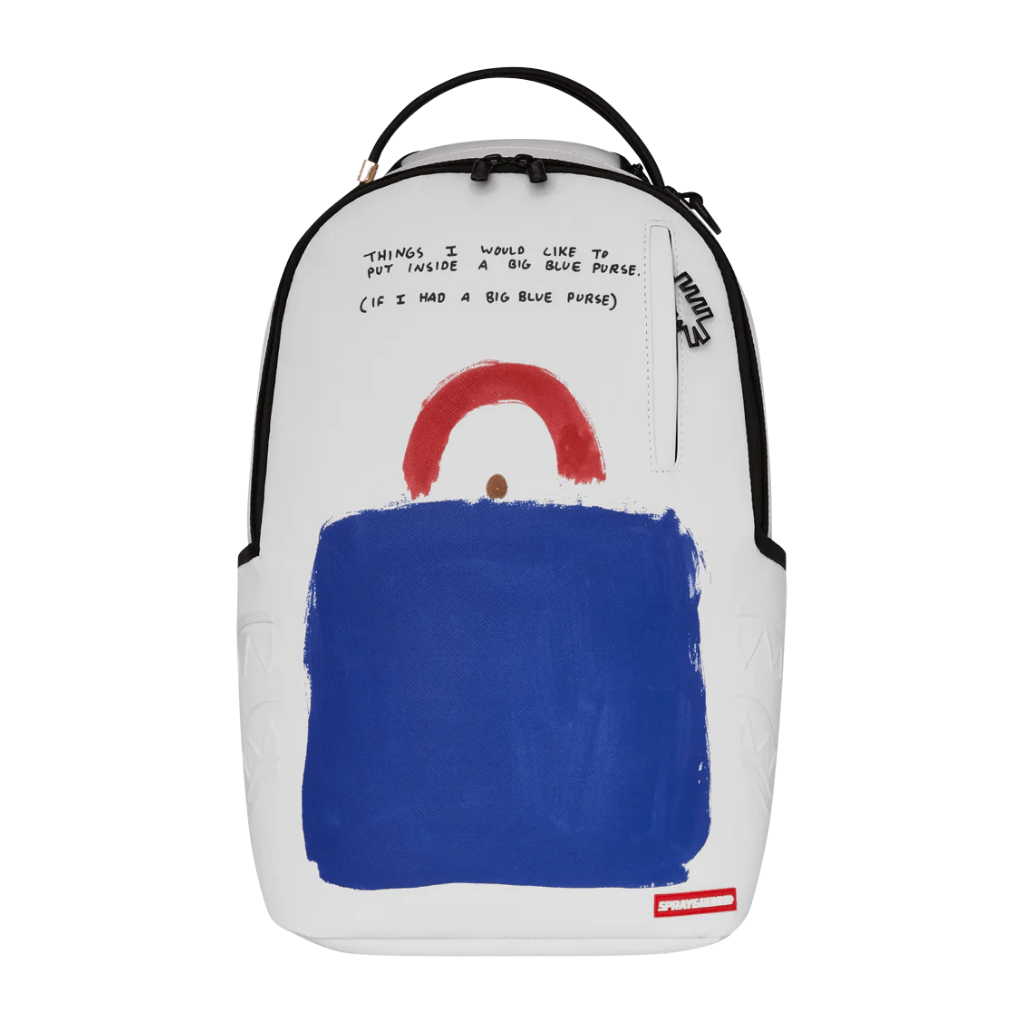 MORRAL SPRAYGROUND KEITH HARING BIG BLUE PURSE ART BACKPACK