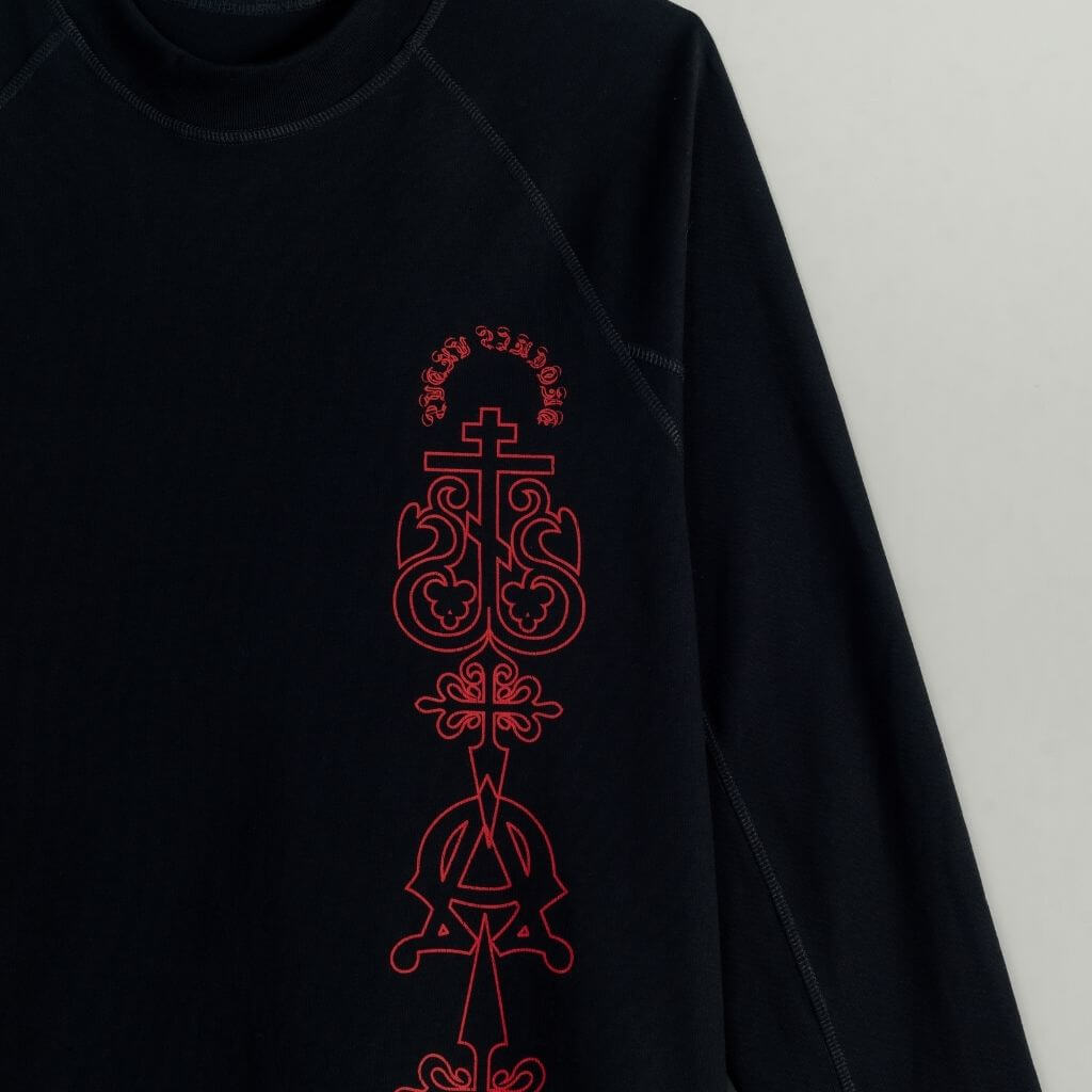 AP CROWN FIAT LUX STIGMATA PULLOVER MANGA LARGA OVERSIZE NEGRO