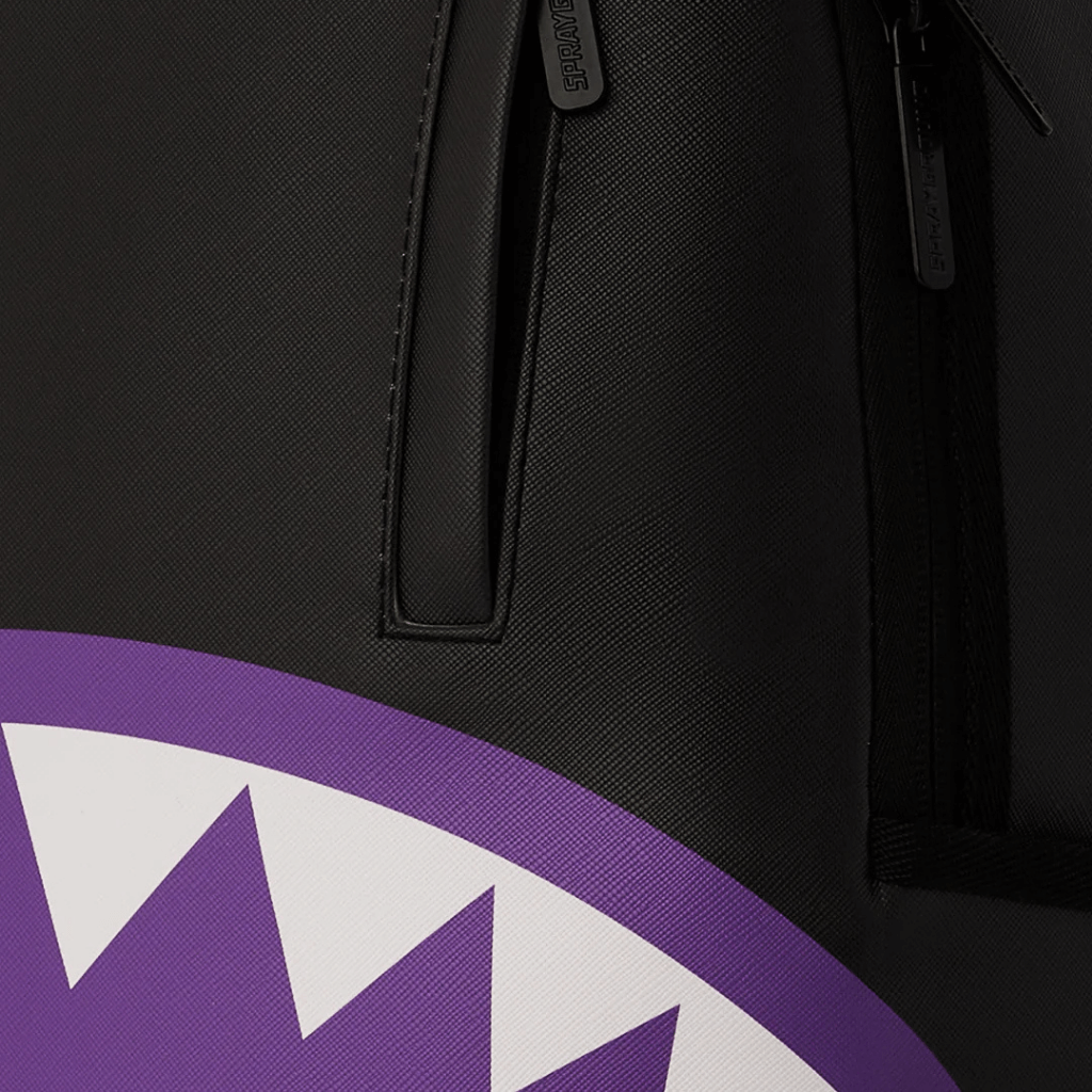 MORRAL SPRAYGROUND SHARK CENTRAL PURPLE DLXSV NEGRO