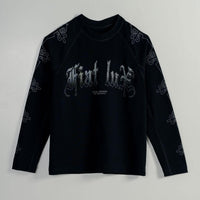AP CROWN FIAT LUX SANCTUS BLACK PULLOVER MANGA LARGA OVERSIZE NEGRO