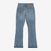 CULTUREWISE TWO STROKE SAINTS PANTALONES FLARE LIGHT DENIM JEAN AZUL