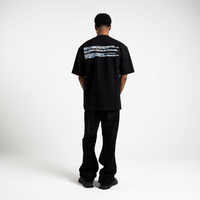 AURUM METROPOLIS III PIGEONS 2.0 CAMISETA SEMI OVERSIZED NEGRA