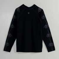 AP CROWN FIAT LUX SANCTUS BLACK PULLOVER MANGA LARGA OVERSIZE NEGRO