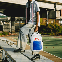 MORRAL SPRAYGROUND KEITH HARING BIG BLUE PURSE ART BACKPACK