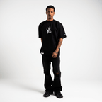 AURUM METROPOLIS III PIGEONS 2.0 CAMISETA SEMI OVERSIZED NEGRA