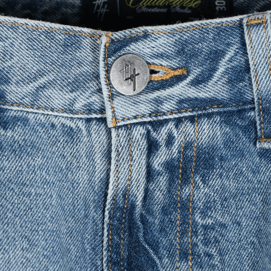 CULTUREWISE TWO STROKE SAINTS PANTALONES FLARE LIGHT DENIM JEAN AZUL