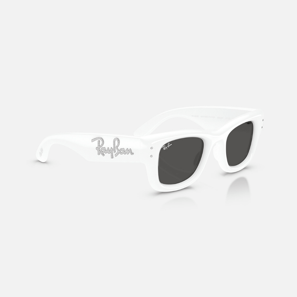 GAFAS RAYBAN X A$AP WAYFARER PUFFER CRYSTAL EDITION BLANCA