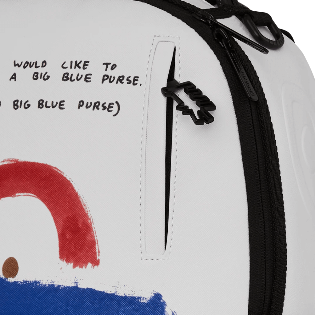 MORRAL SPRAYGROUND KEITH HARING BIG BLUE PURSE ART BACKPACK