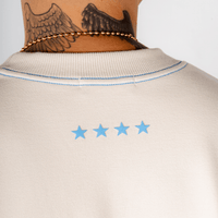 AURUM RACING STARS CAMISETA SIGNATURE BLUE SEAMS BEIGE