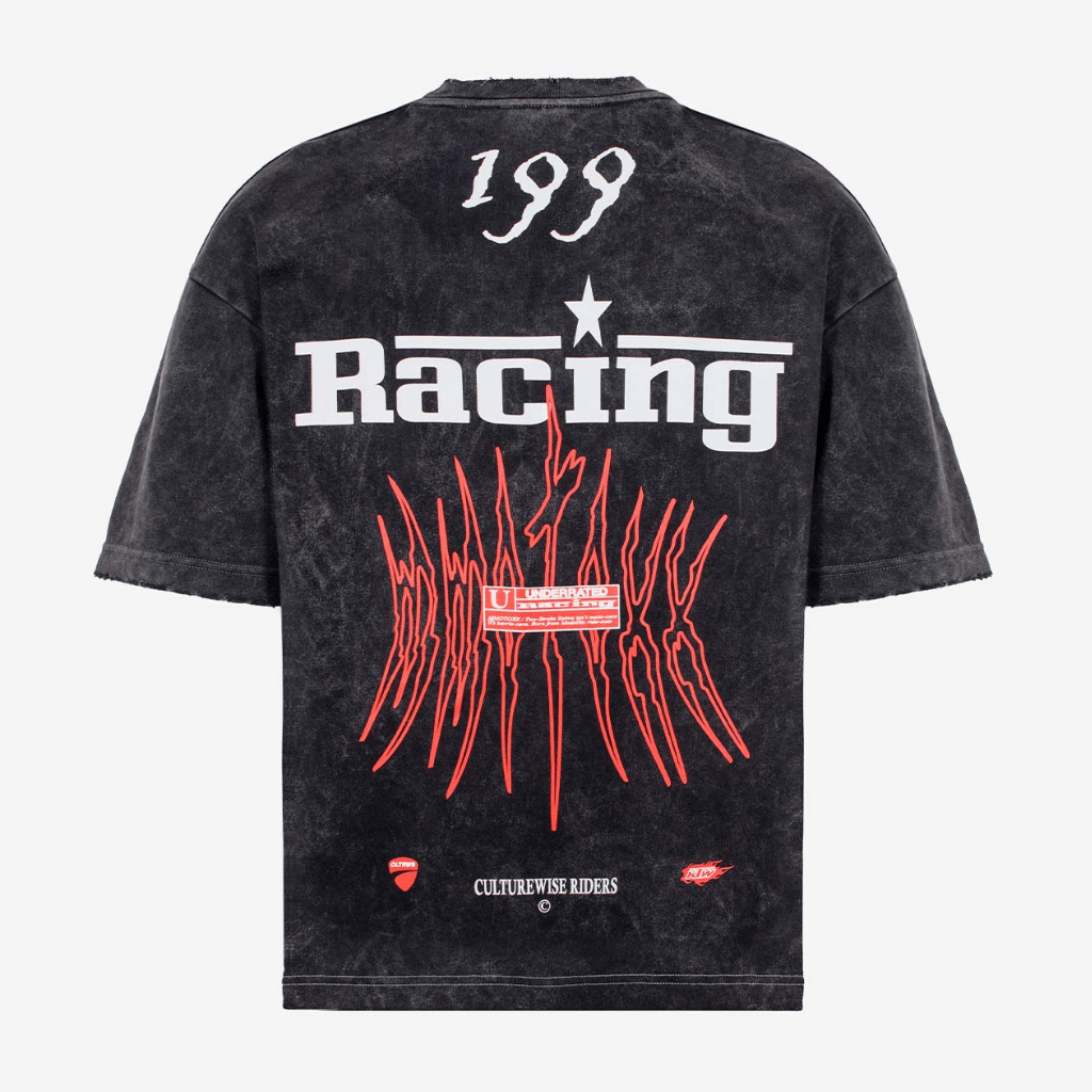 CULTUREWISE TWO STROKE SAINTS CAMISETA OVERSIZED MOTOXX GRIS