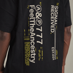 AP CROWN SIGNAL CAMISETA ASHEN BLACK REGULAR NEGRO