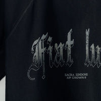 AP CROWN FIAT LUX SANCTUS BLACK PULLOVER MANGA LARGA OVERSIZE NEGRO