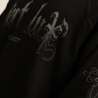 AP CROWN FIAT LUX SANCTUS BLACK PULLOVER MANGA LARGA OVERSIZE NEGRO
